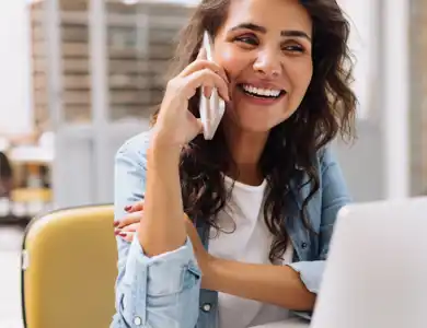 Woman Business Owner Making A Call 1920X650