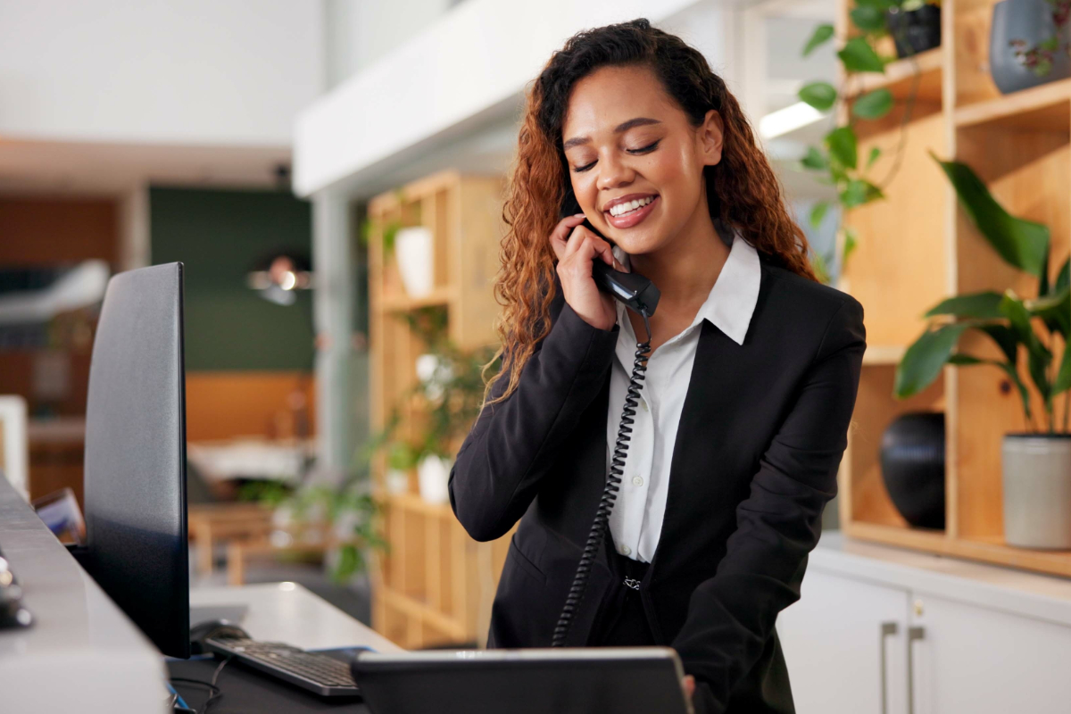 Concierege Making A Call 1200X800